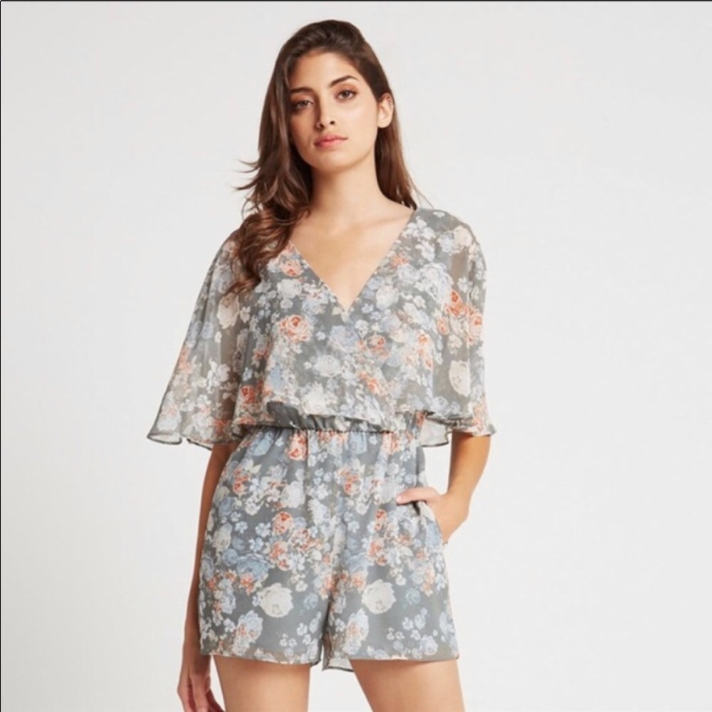BCBGeneration Flowy Floral Romper